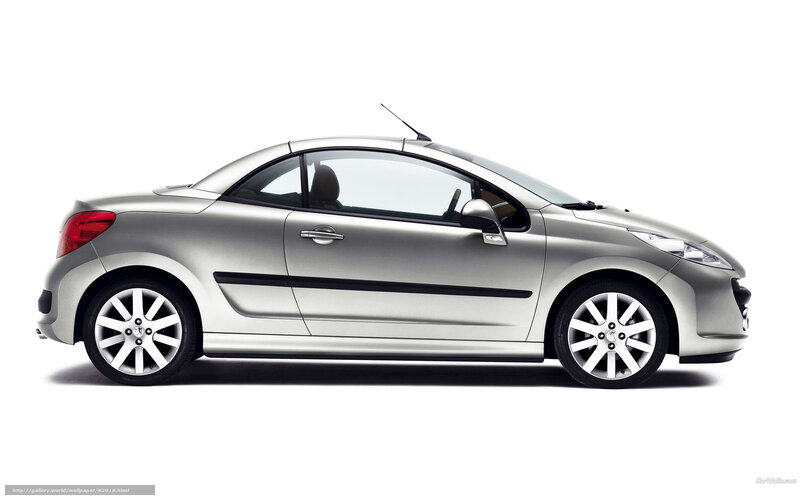 silver peugeot 207 coupe