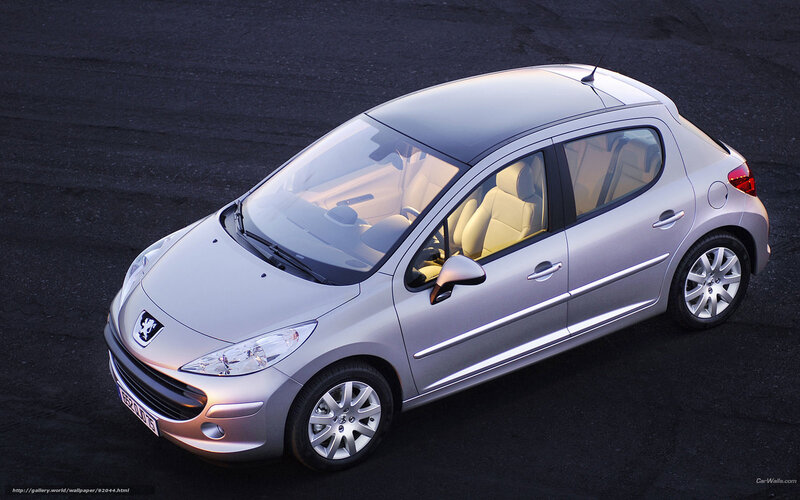 silver peugeot 207 hatchback