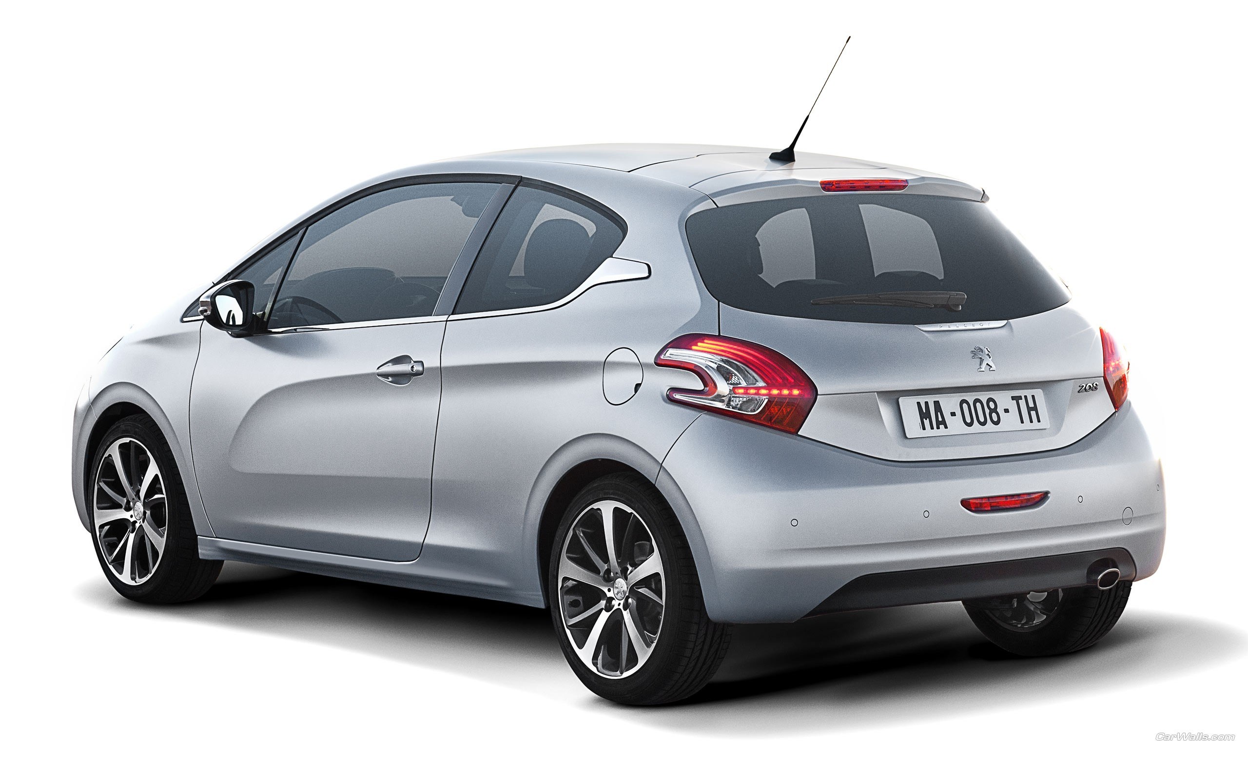 silver peugeot 208 hatchback
