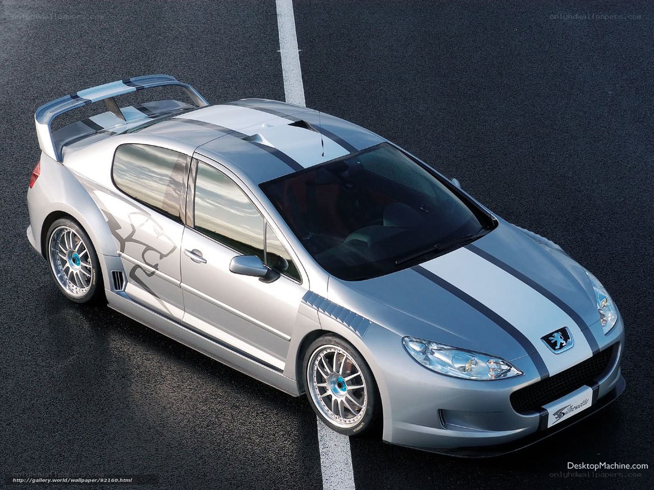 Silver Peugeot 308 RC Concept