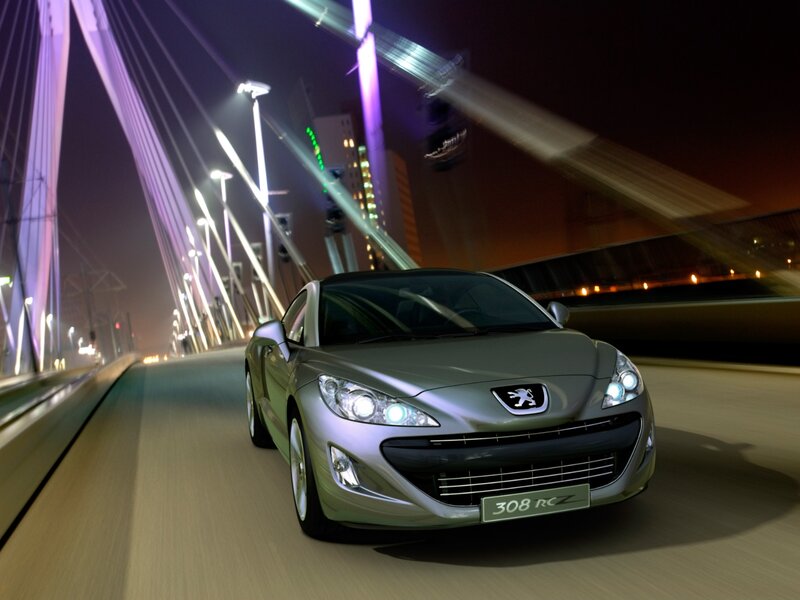 Silver Peugeot 308 Rcz — Dynamic, Night