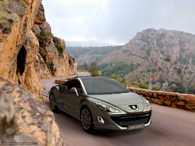 Silver Peugeot 308 Rcz — Gray, Dramatic, Photograph