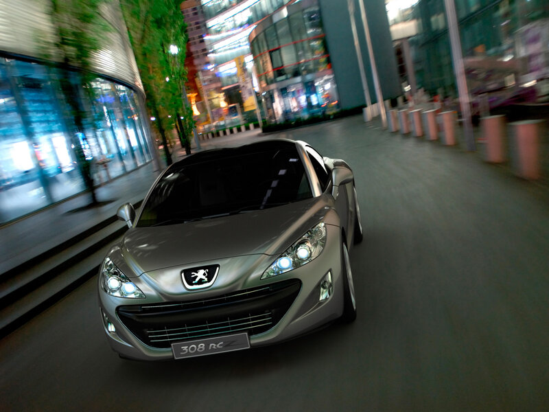 Silver Peugeot 308 Rcz — Gray