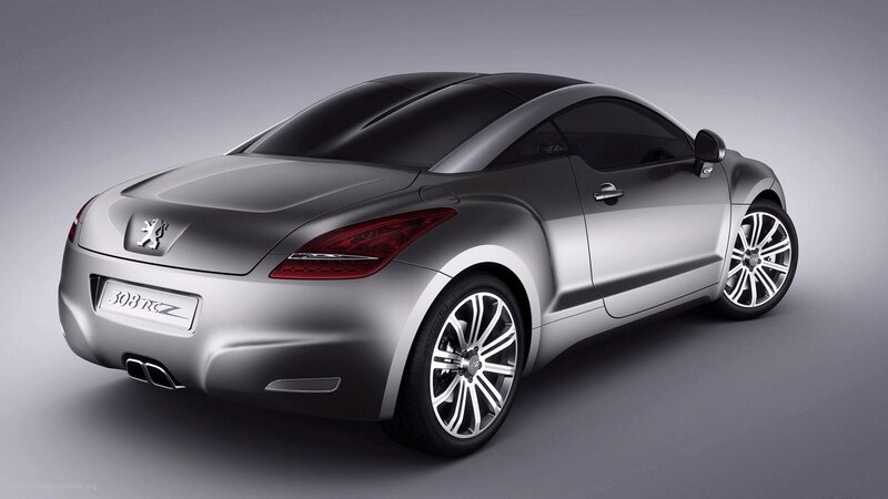 Silver Peugeot 308 Rcz — Neutral, 3d Render
