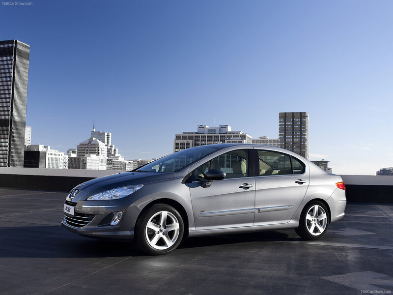 Silver Peugeot 408 Sedan — Clear, Urban