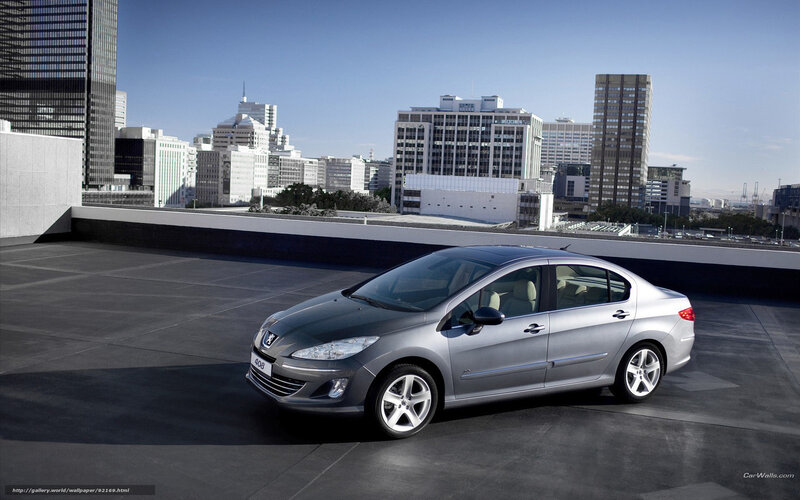 Silver Peugeot 408 Sedan — Urban