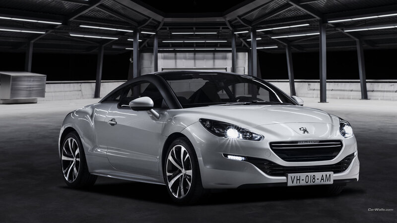 Silver Peugeot Car — White