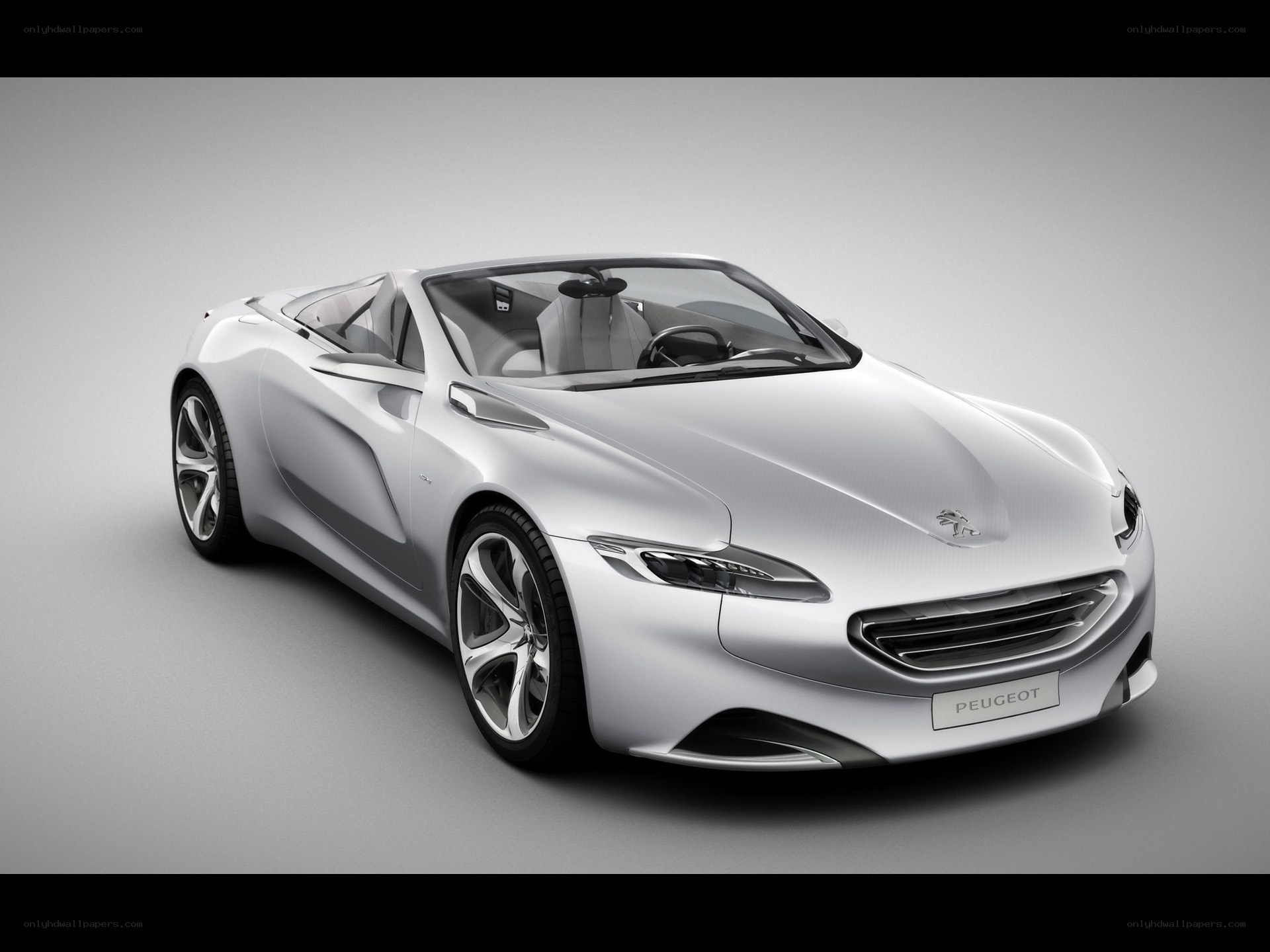 Silver Peugeot Concept Car