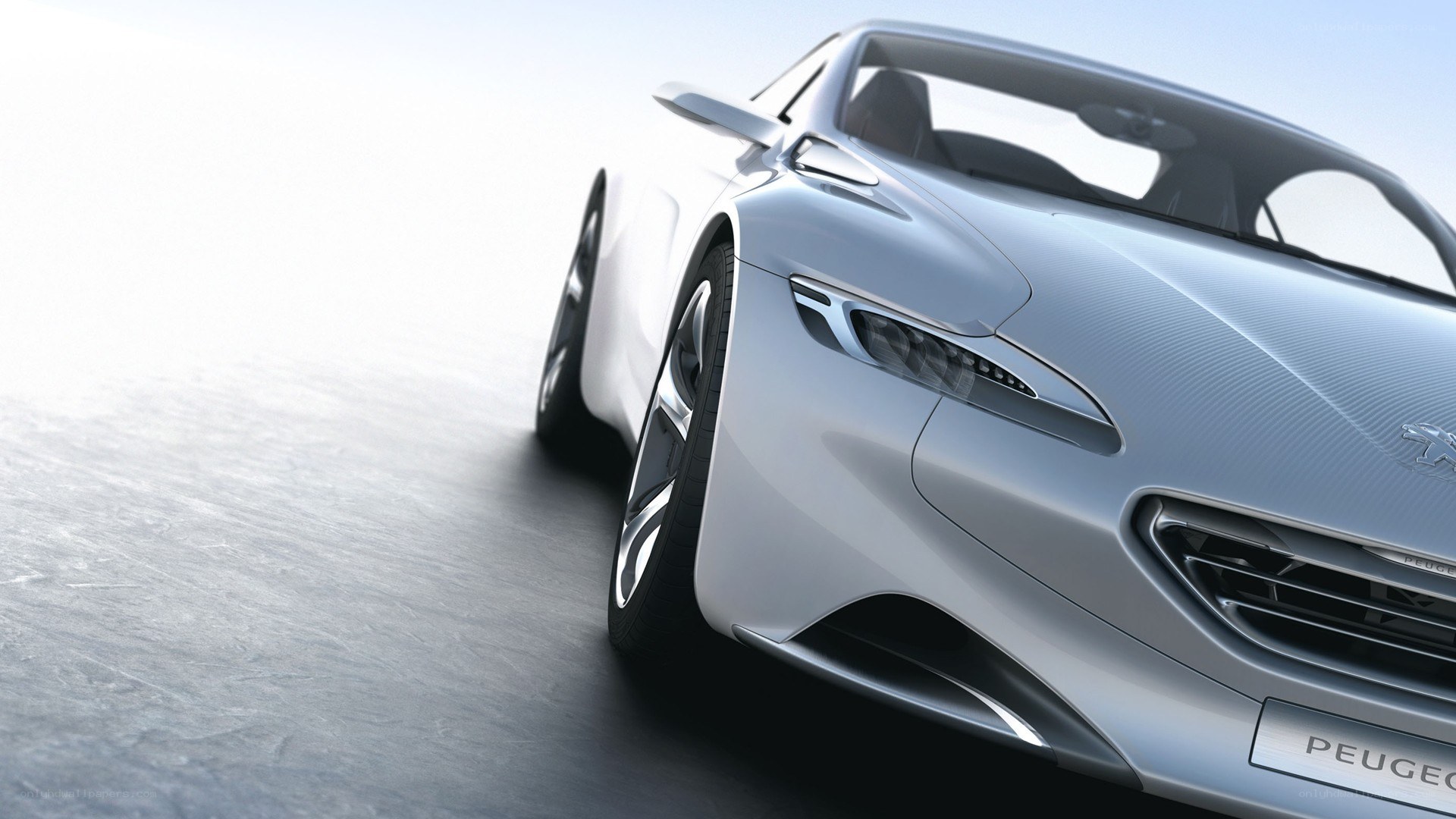 silver peugeot concept car