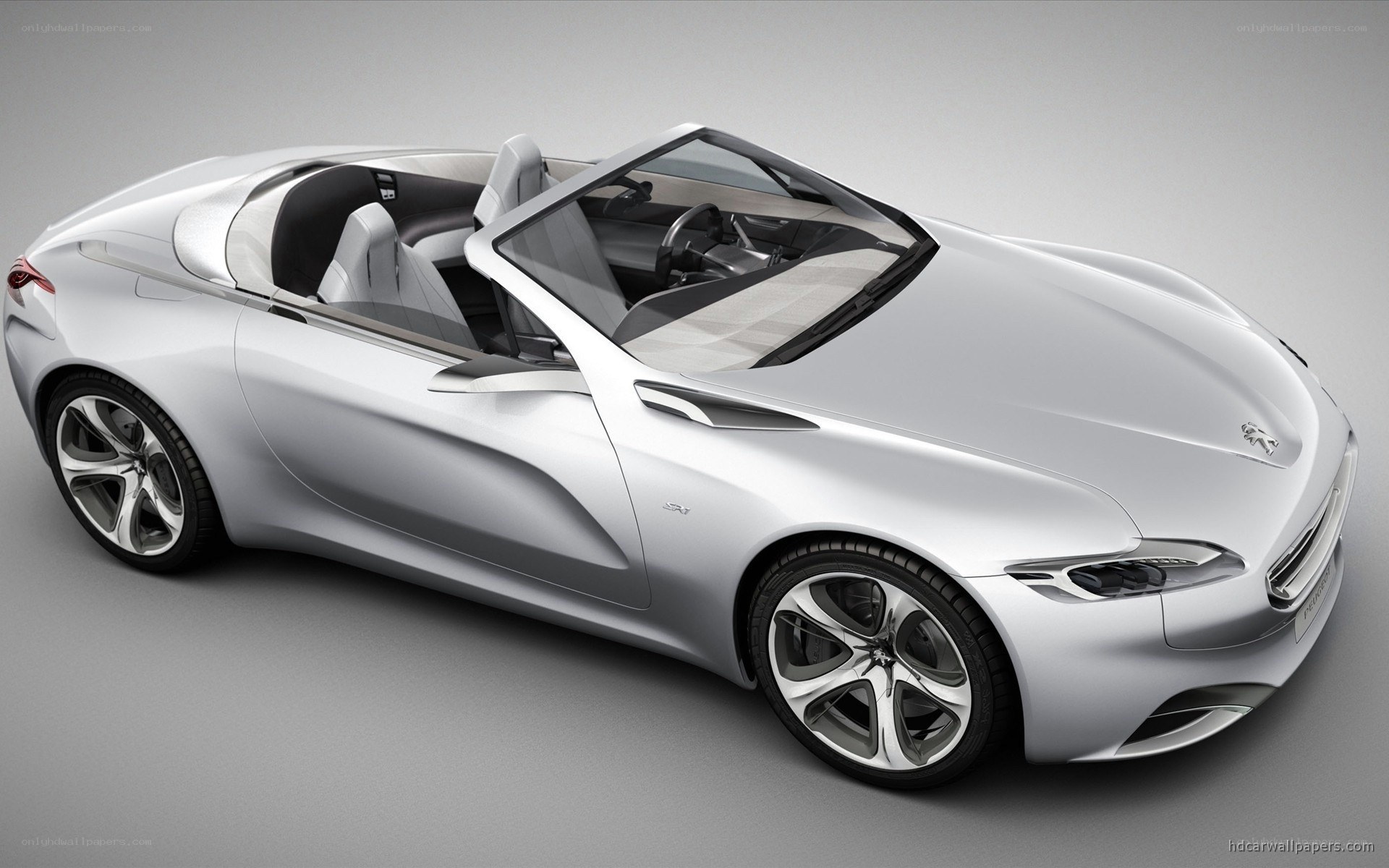 Silver Peugeot Concept Car