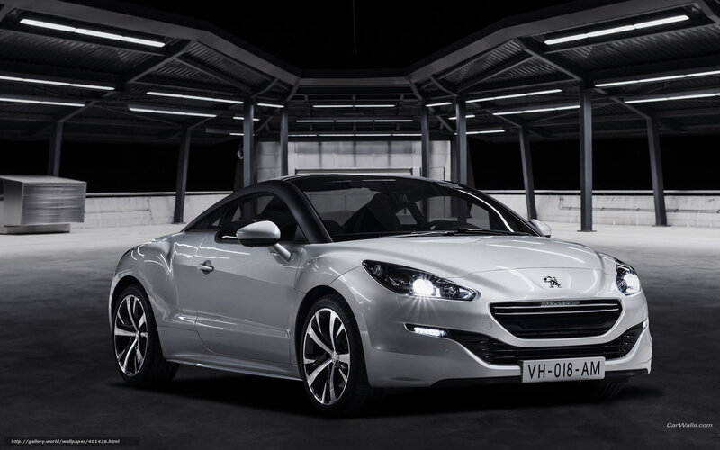 Silver Peugeot RCZ car