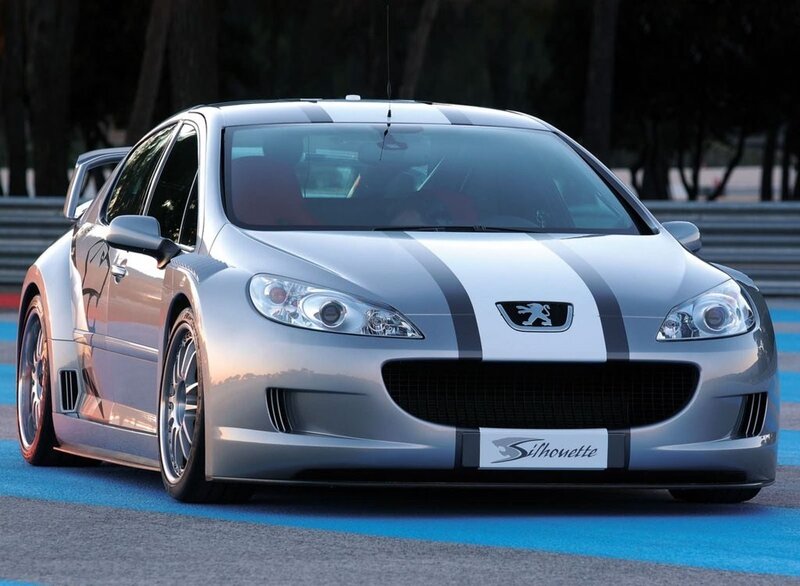 silver peugeot silhouette race car