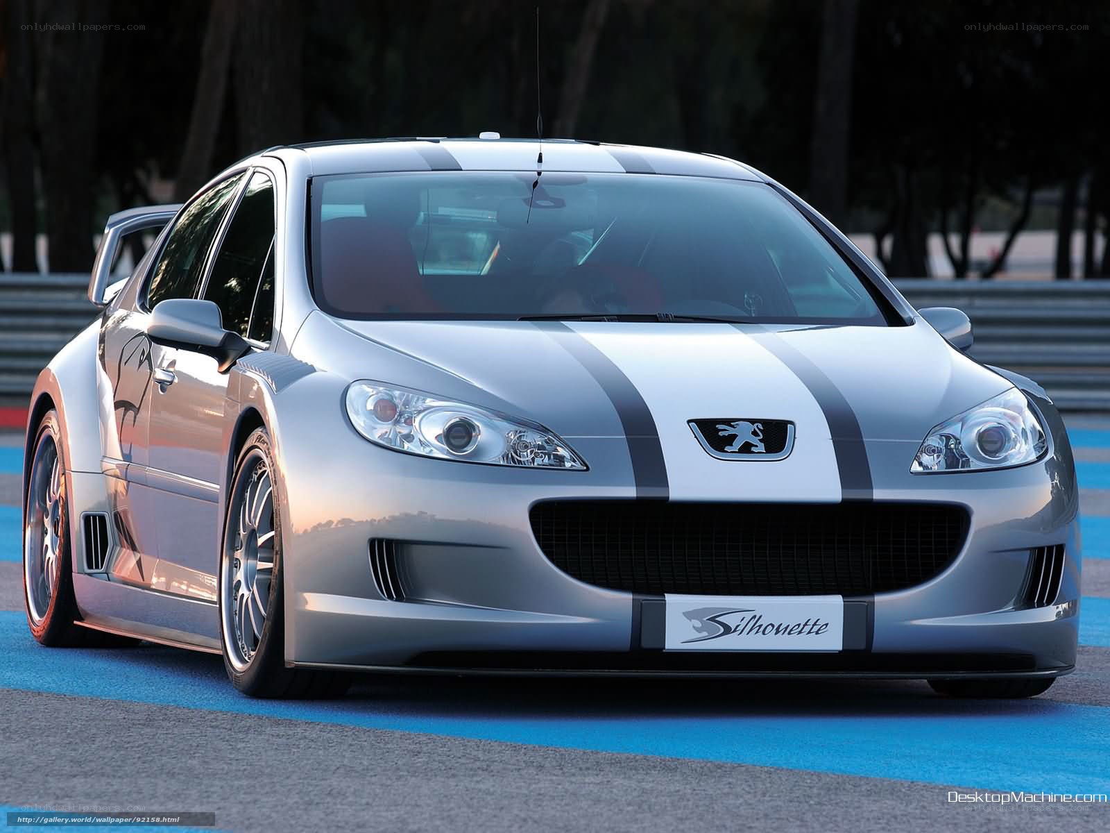 silver peugeot silhouette race car