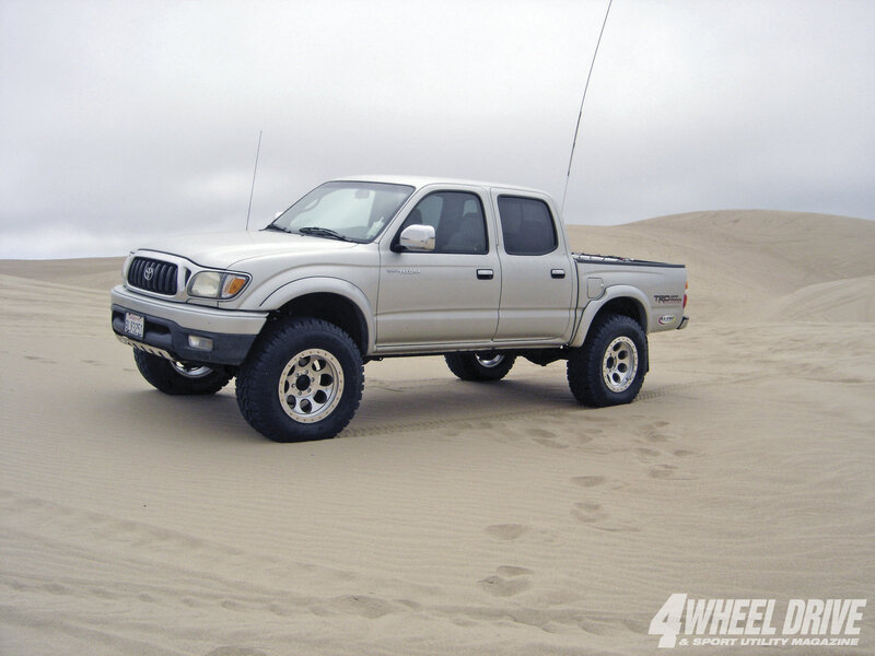 Silver Pickup Truck — Beige