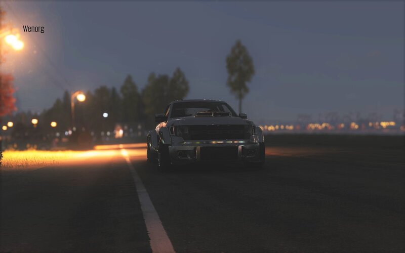 Silver Pickup Truck — Black, Dark