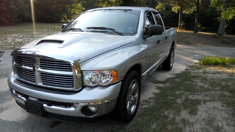 Silver Pickup Truck — Calm, Afternoon, Photograph, Trees