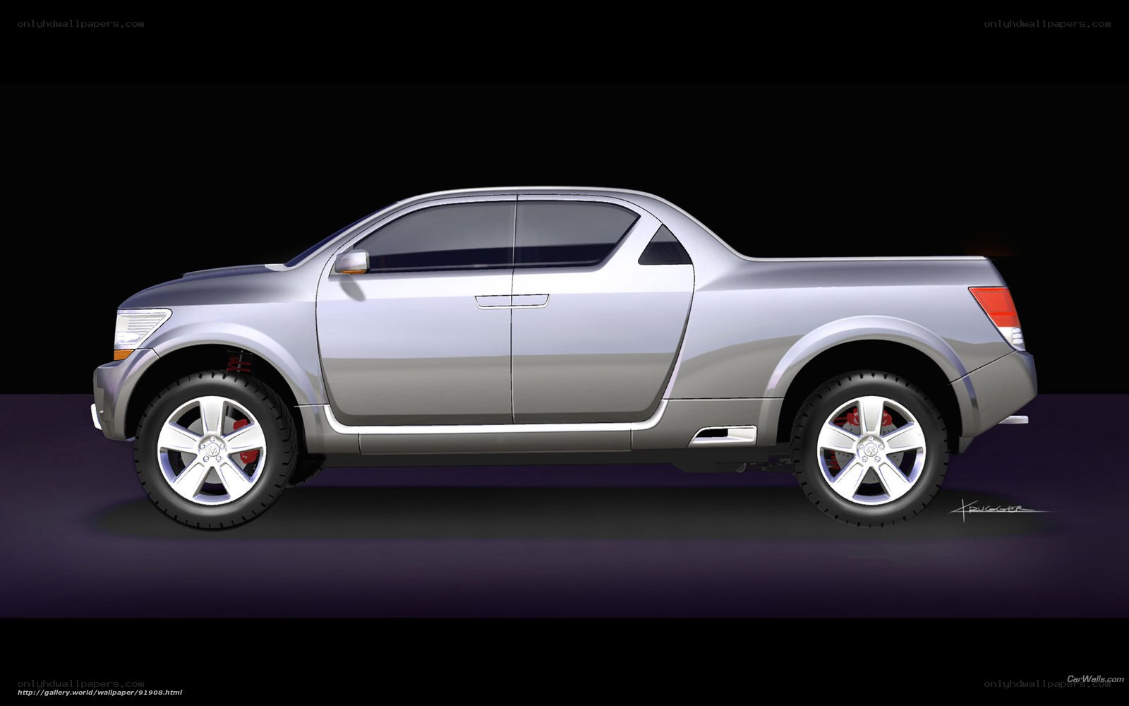 silver pickup truck concept