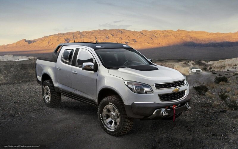 Silver Pickup Truck — Dramatic, Sunset, Photograph, Mountains