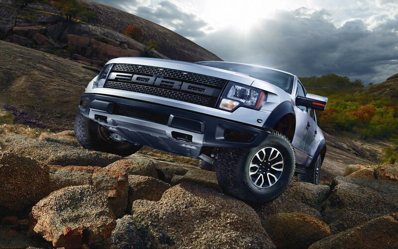 Silver Pickup Truck — Gray, Dramatic, Afternoon