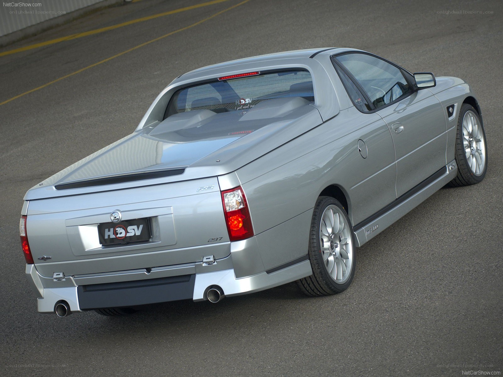 silver pickup truck rear view