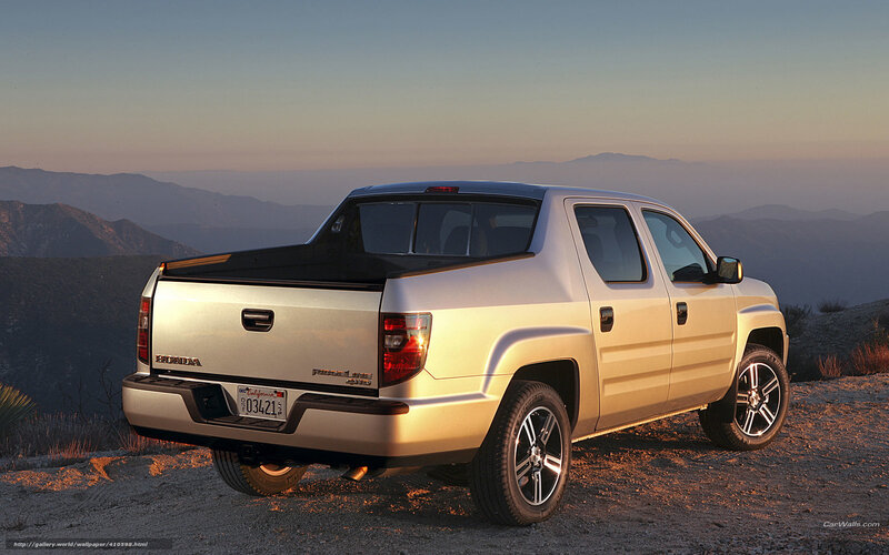 Silver Pickup Truck — Serene, Sunset, Photograph, Mountains, Dirt Ground