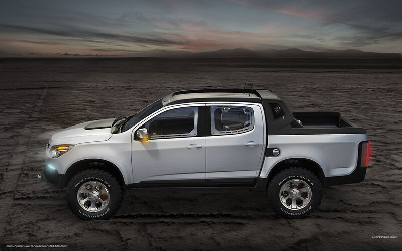 Silver Pickup Truck — White, Dramatic, Sunset