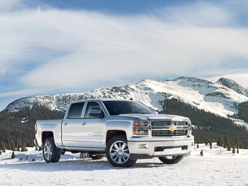 Silver Pickup Truck — White, Serene