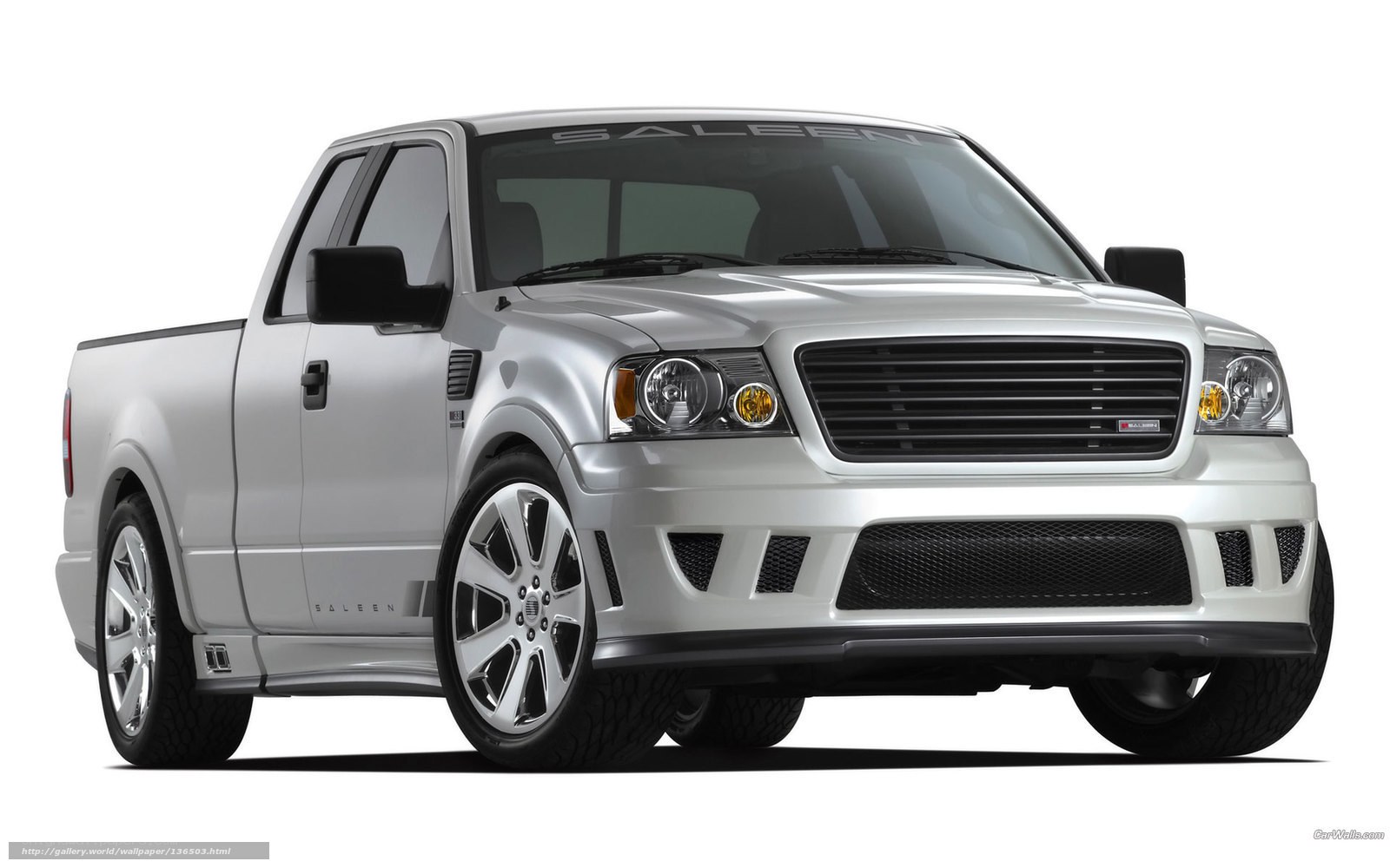 silver pickup truck
