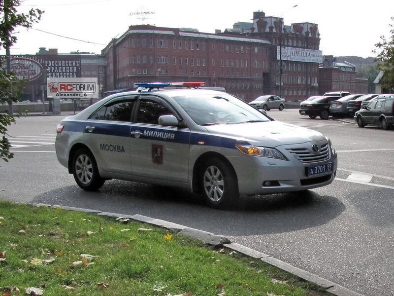 Silver Police Car — Gray