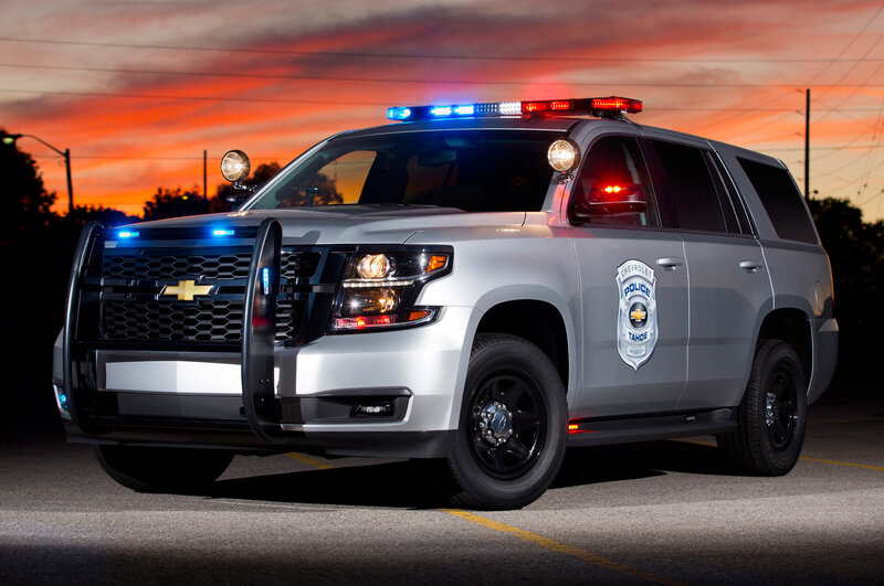 Silver Police SUV
