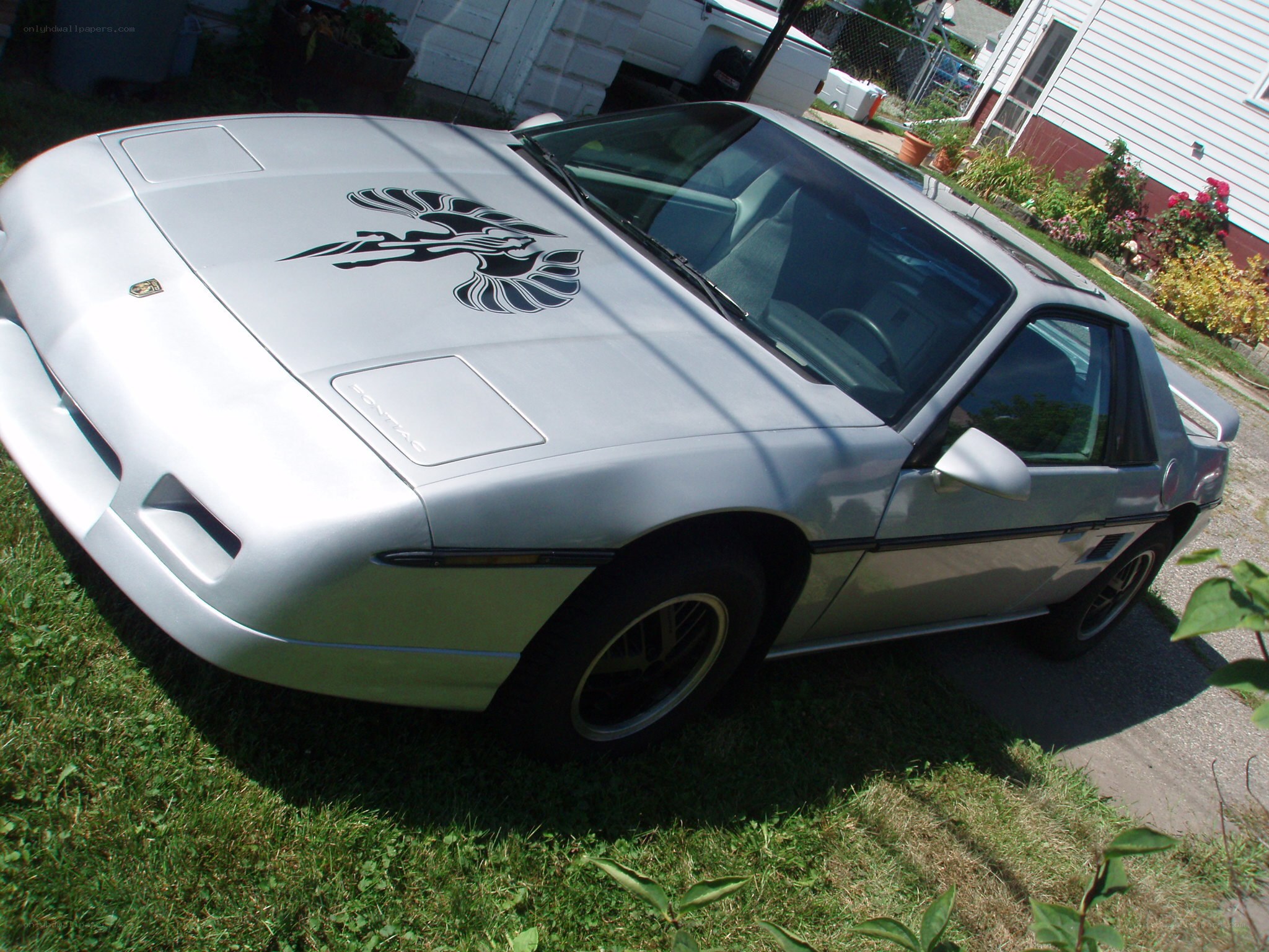 silver pontiac firebird