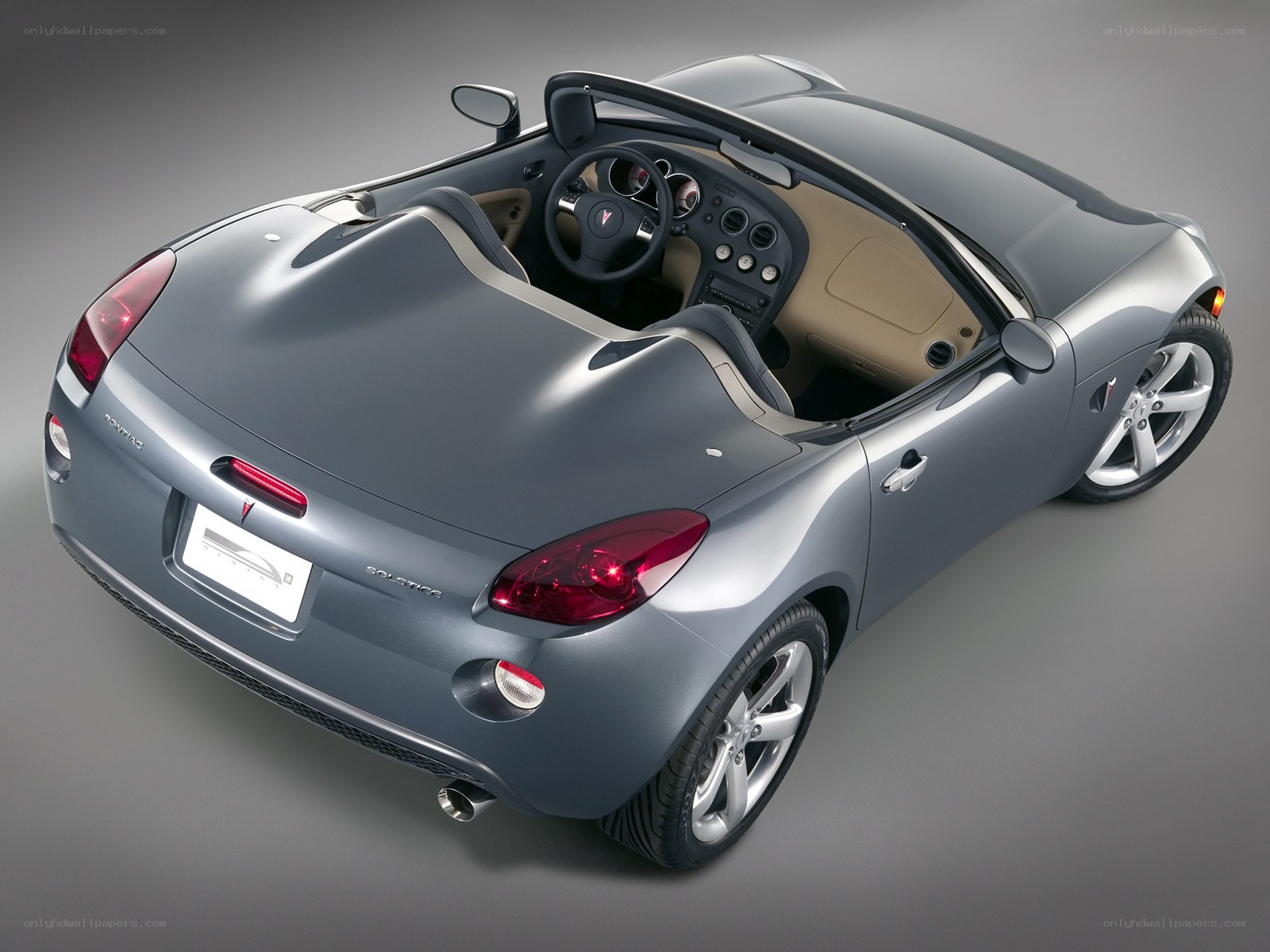 silver pontiac solstice convertible