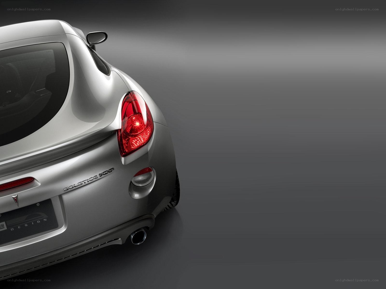 Silver Pontiac Solstice GXP rear view