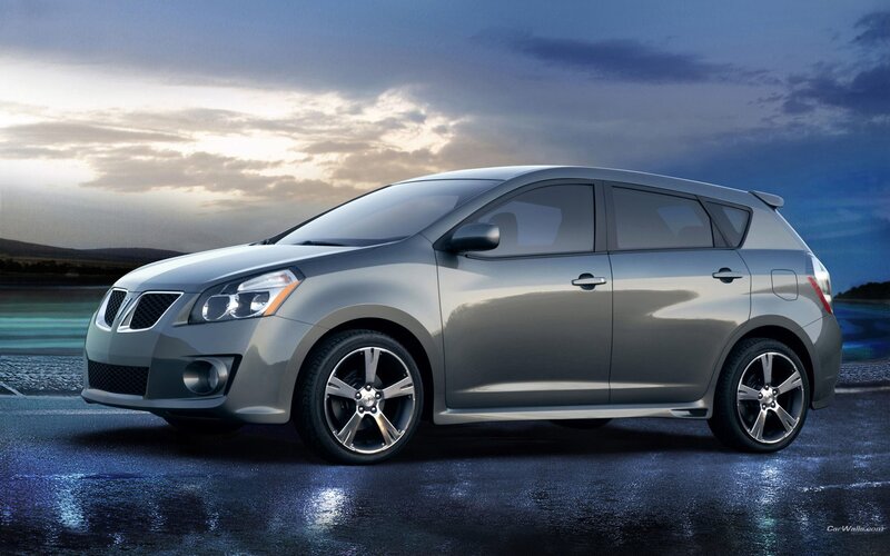 silver pontiac vibe hatchback