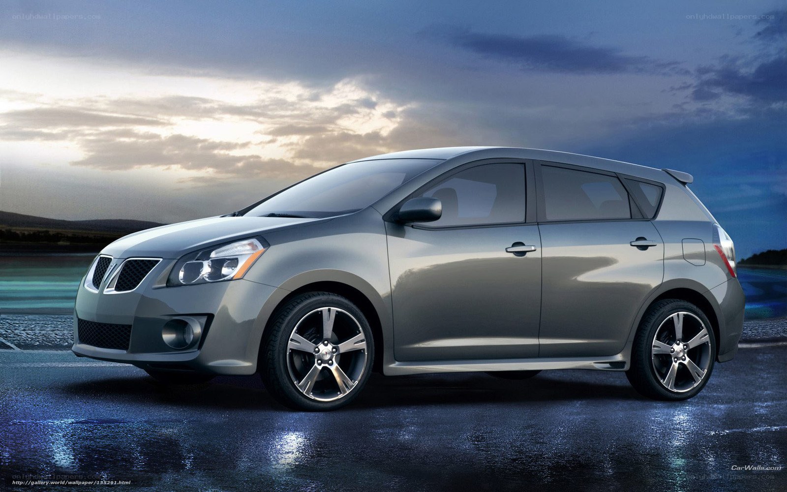 Silver Pontiac Vibe