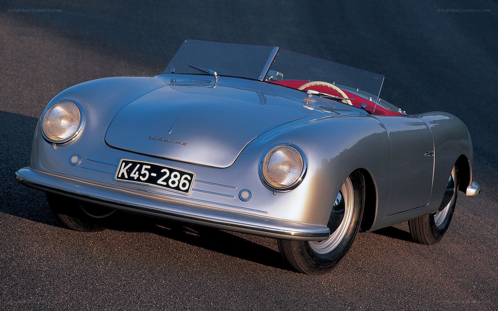 Silver Porsche 356 Speedster