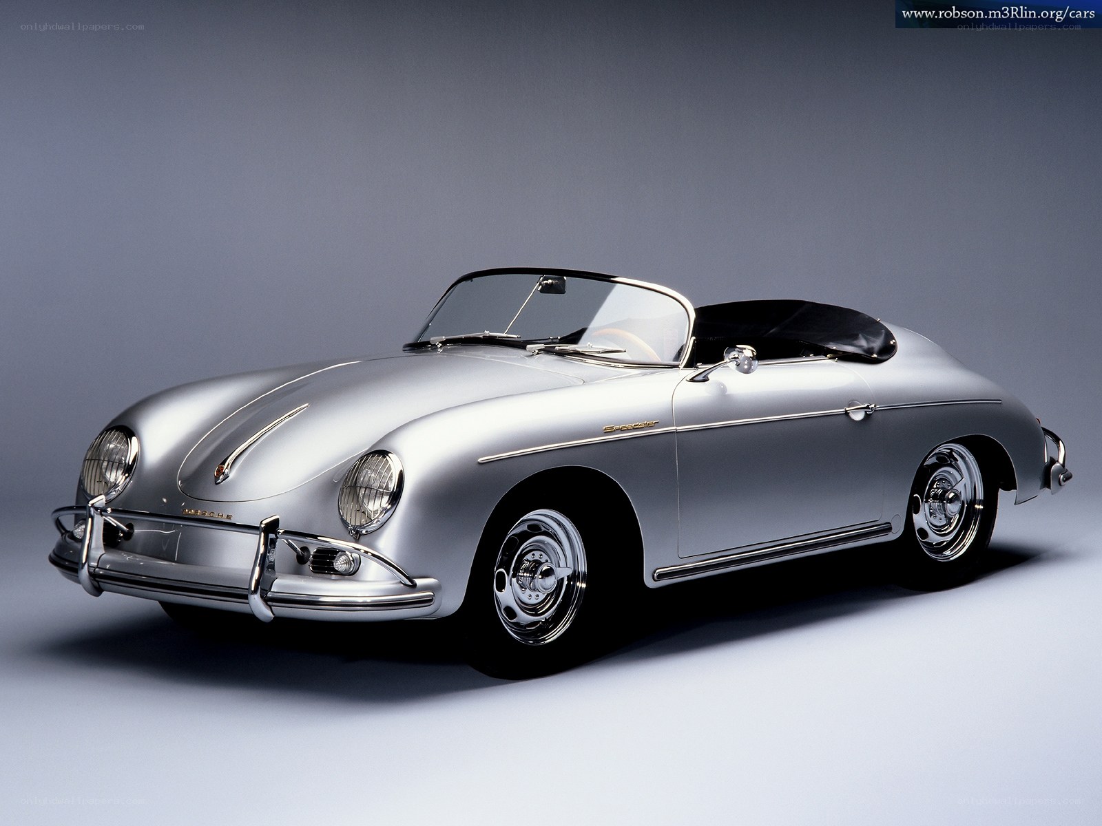 Silver Porsche 356 Speedster