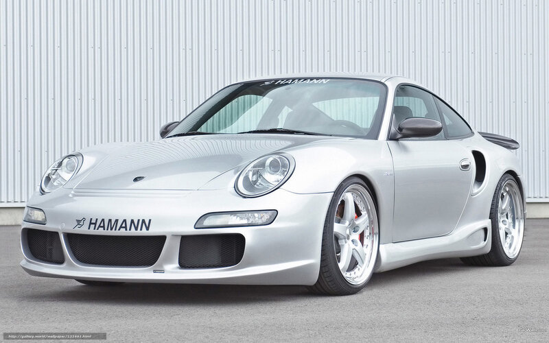 silver porsche 911 by hamann