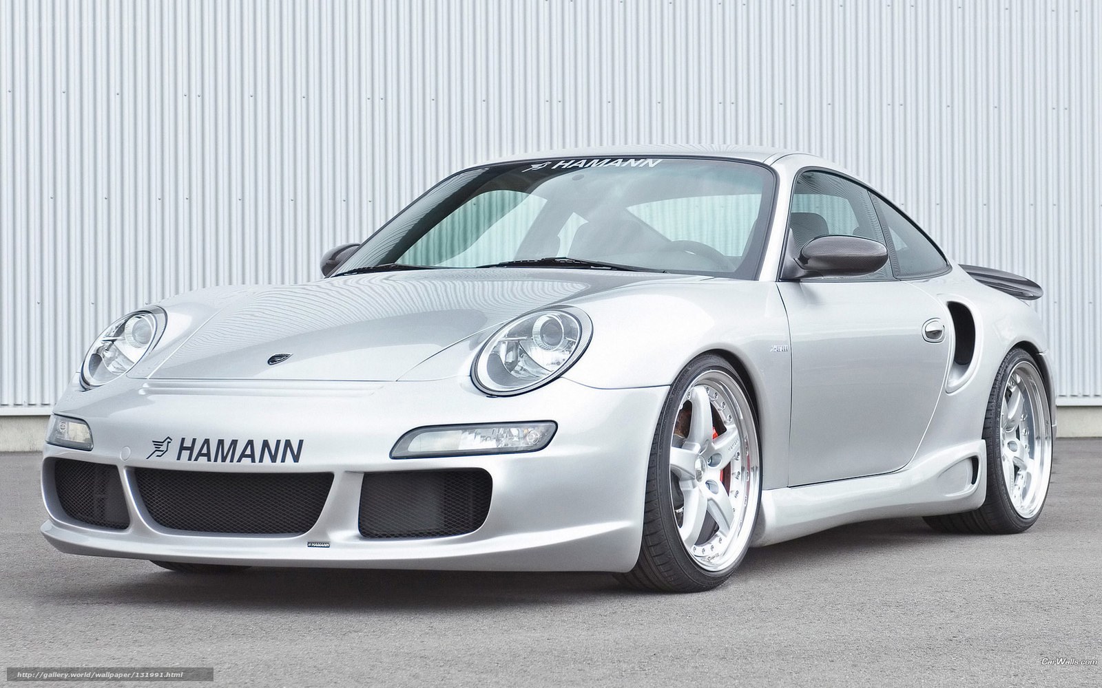 silver porsche 911 by hamann
