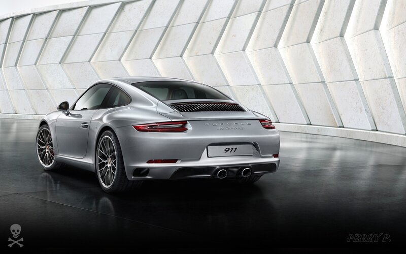 Silver Porsche 911 Carrera S — Dramatic