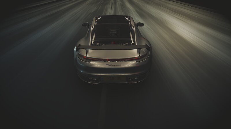 Silver Porsche 911 Carrera S — Gray