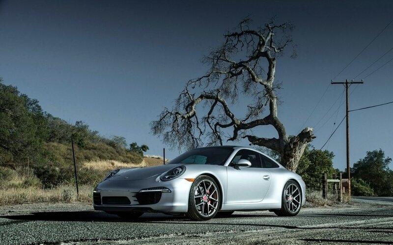 Silver Porsche 911 — Dramatic, Afternoon