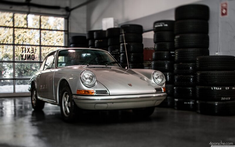 Silver Porsche 911 — Dramatic, Photograph