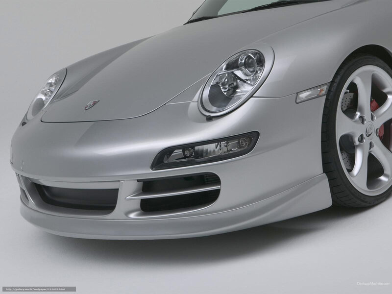 silver porsche 911 front view