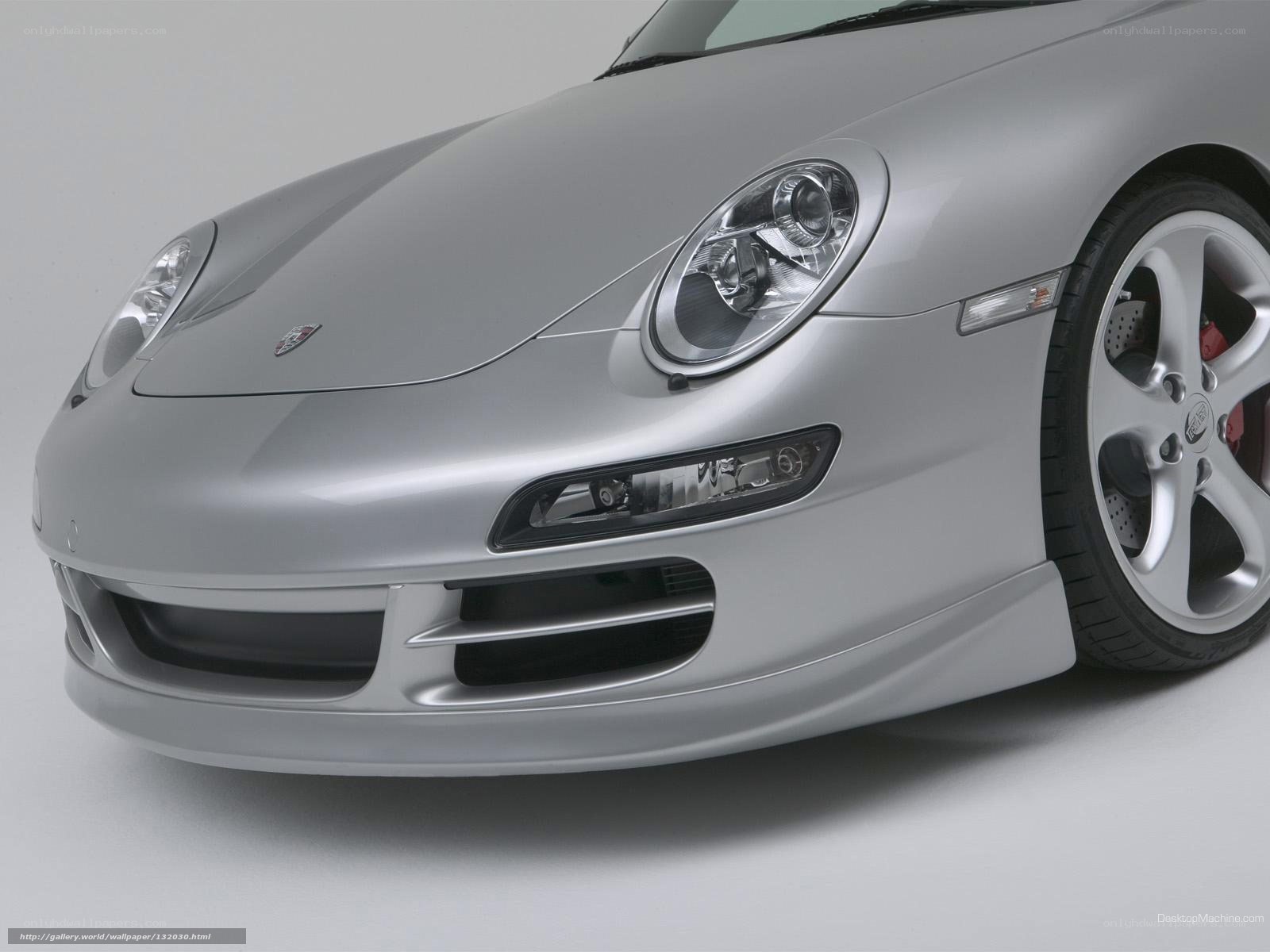 silver porsche 911 front view