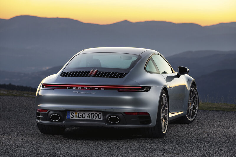 Silver Porsche 911 — Gray, Serene