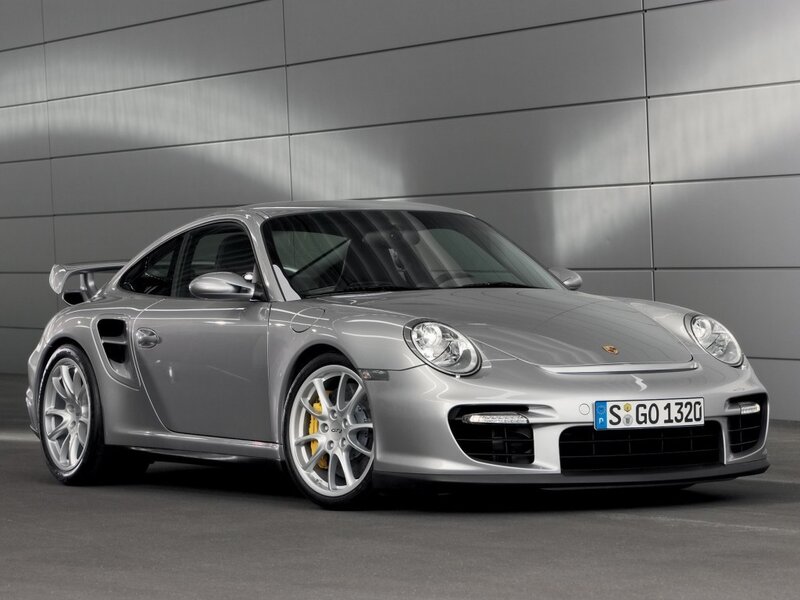 Silver Porsche 911 Gt2 — Gray, Dramatic