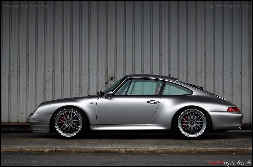 silver porsche 911 parked