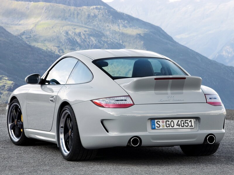 silver porsche 911 sport classic