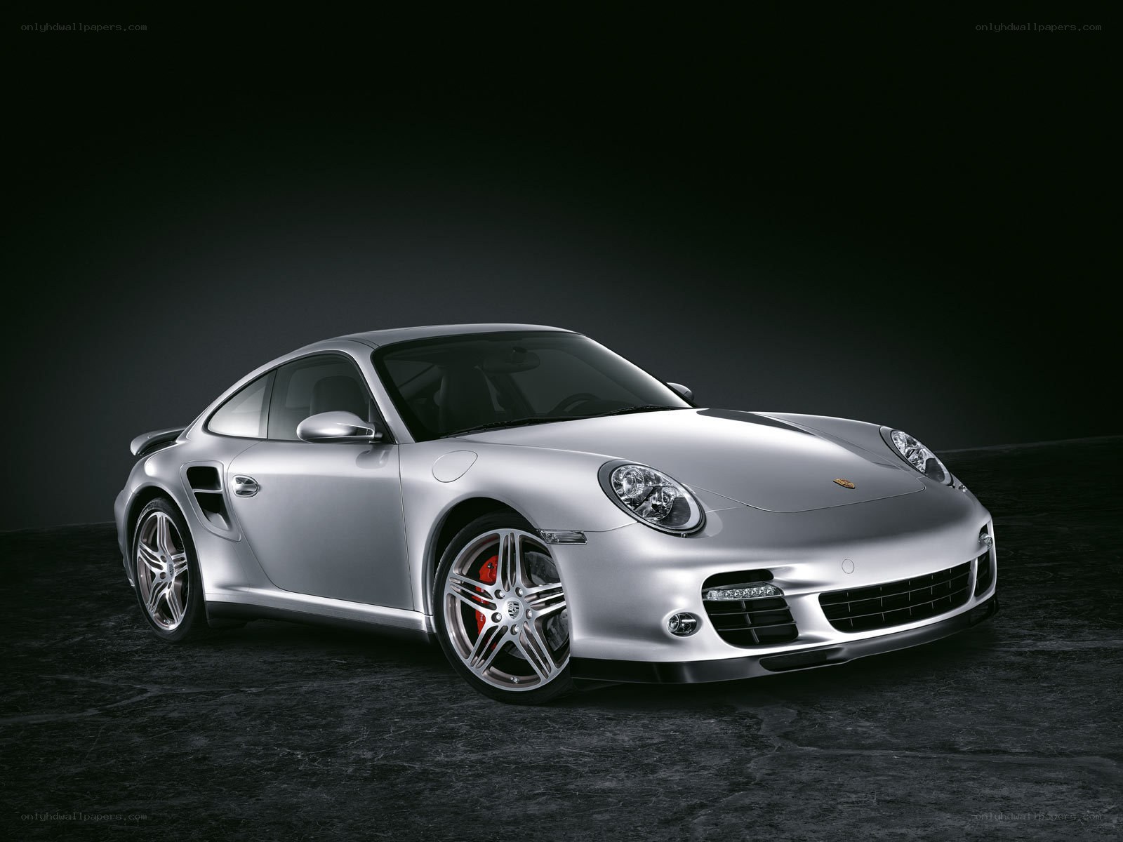 Silver Porsche 911 Turbo